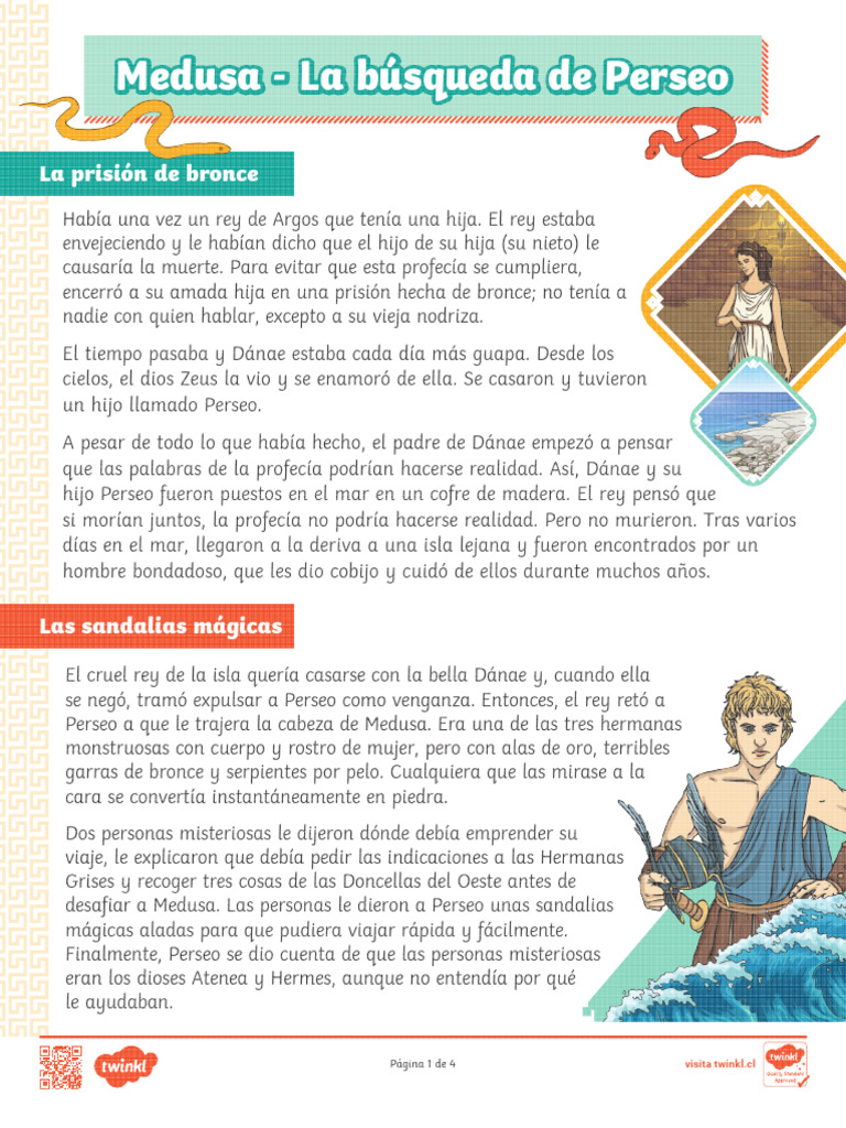 Guia Medusa y Perseo 5to | Descargar gratis PDF | Medusa