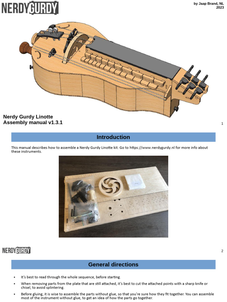NG Linotte Manual v1.3.1 | PDF | Screw | Nut (Hardware)