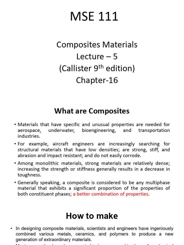 Composites | PDF | Composite Material | Building Materials