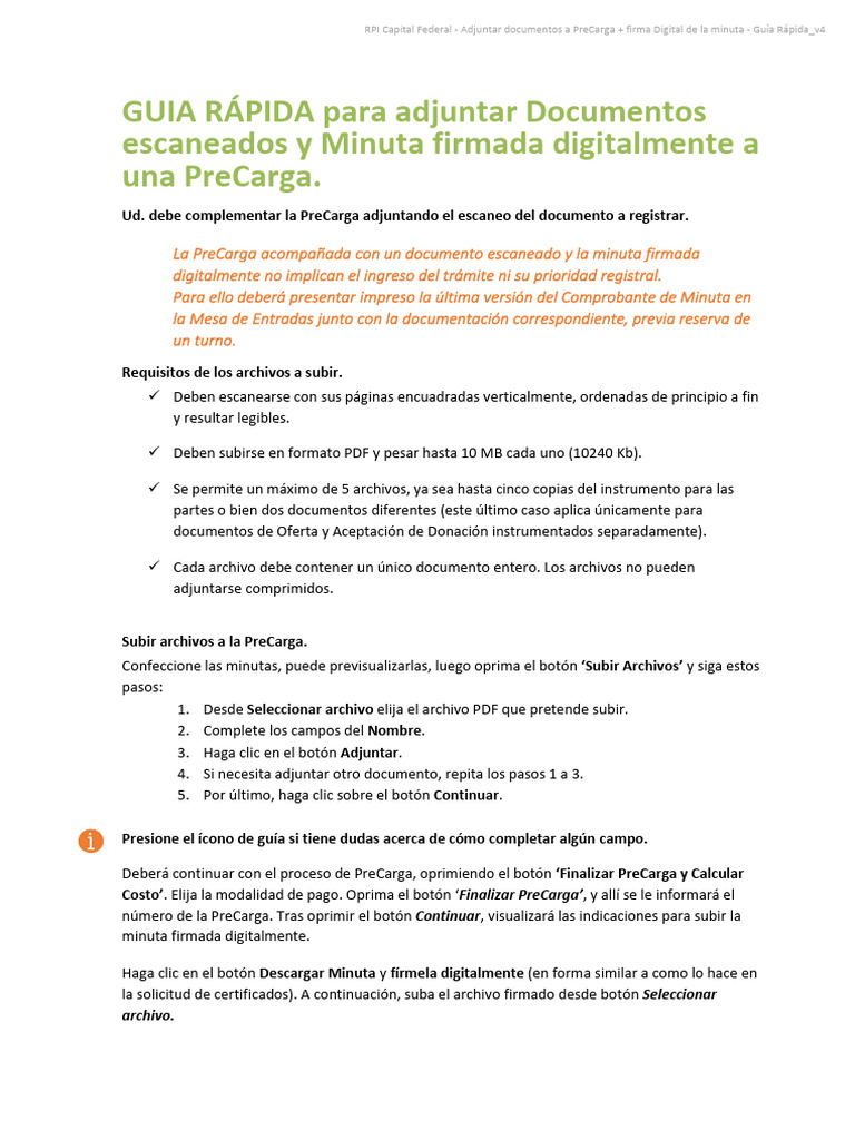 Guia Rapida Adjuntar Documentos Escaneados Pdf Informática