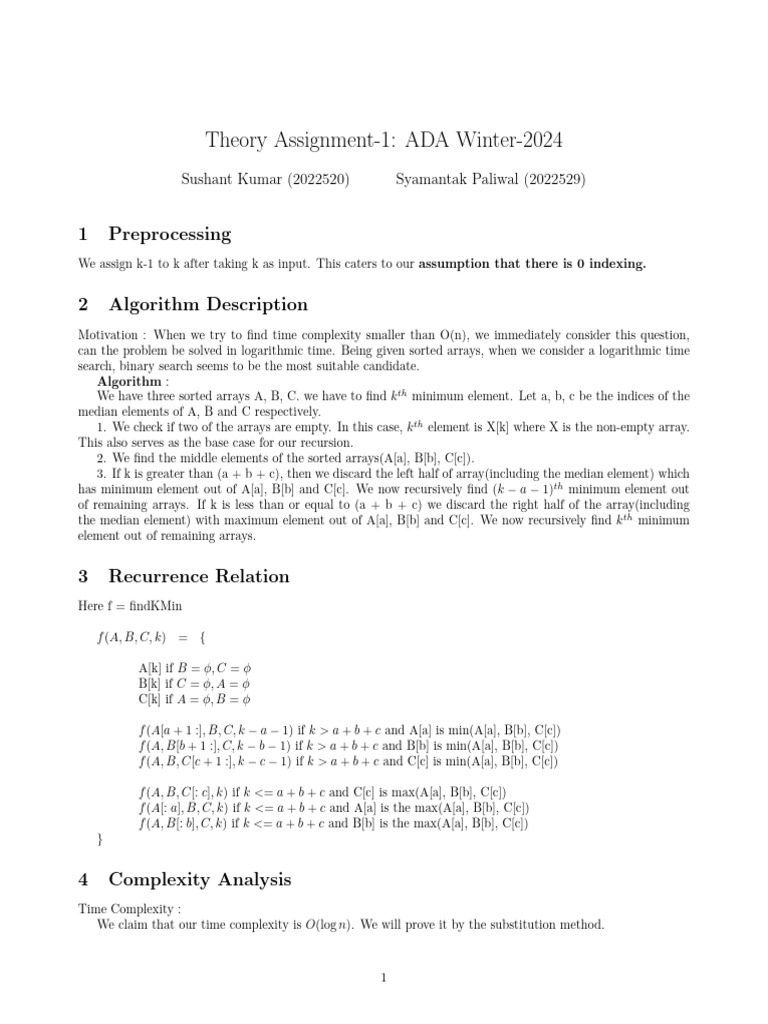 ADA_Theory1 | Download Free PDF | Time Complexity | Computer Science