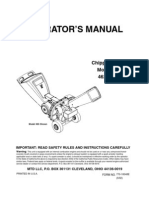 Chipper Shredder Operator's Manual