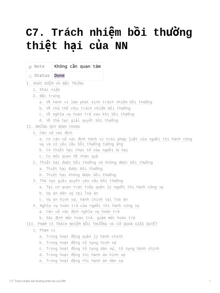 C7. TRCH Nhim Bi THNG Thit Hi Ca NN | PDF