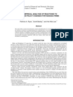 An Empirical Analysis of Reactions To Nadac