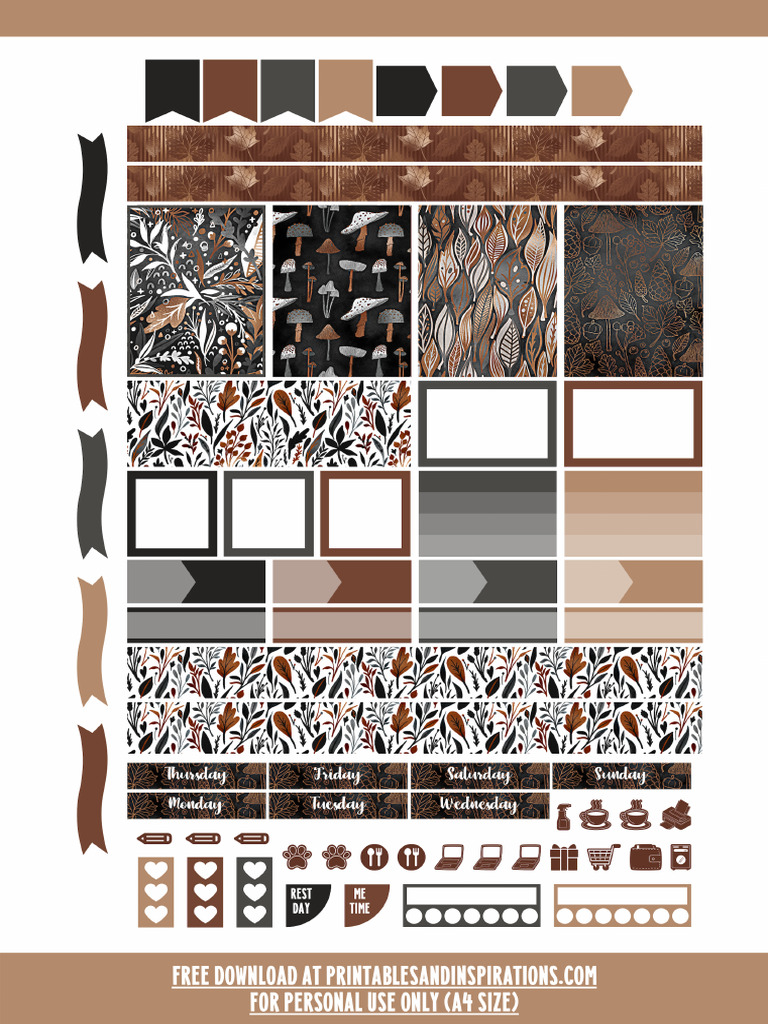 Autumn Luxe Stickers | PDF