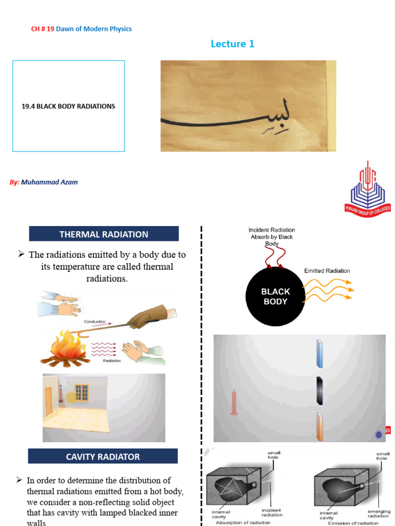 19.4 Black Body Radiation | PDF | Electromagnetic Radiation | Photon