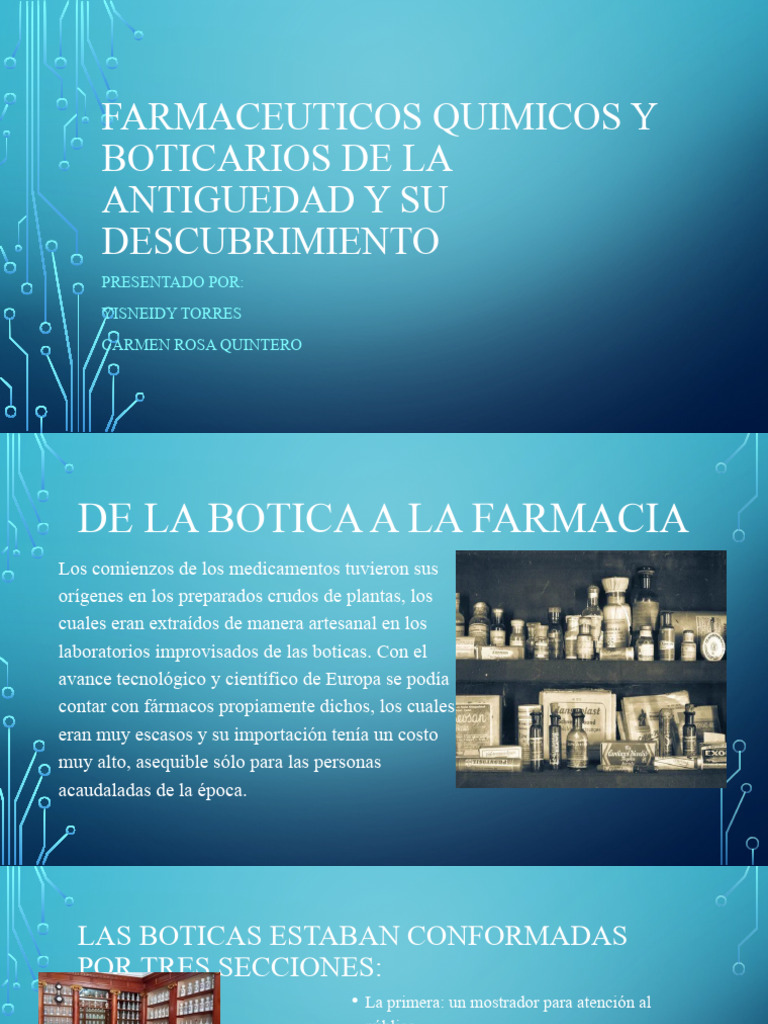 Farmaceuticos Quimicos y Boticarios de La Antiguedad y | PDF | Farmacia ...