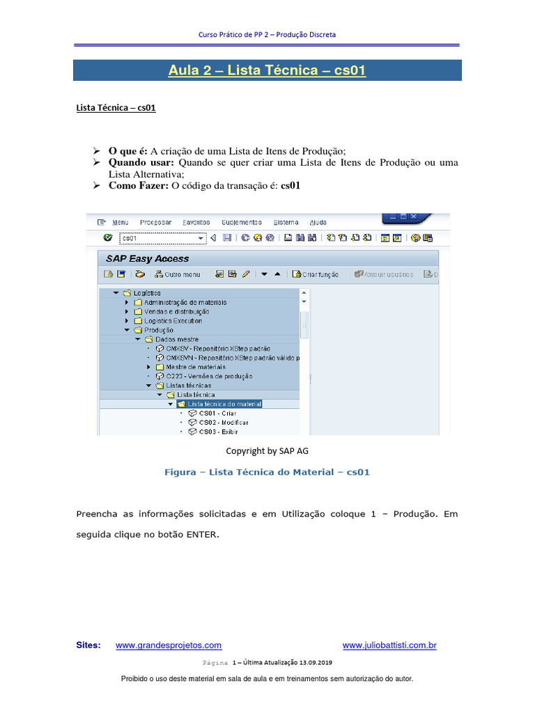 2 - PP 2 - Lista Tcnica - cs01 | PDF | Informática