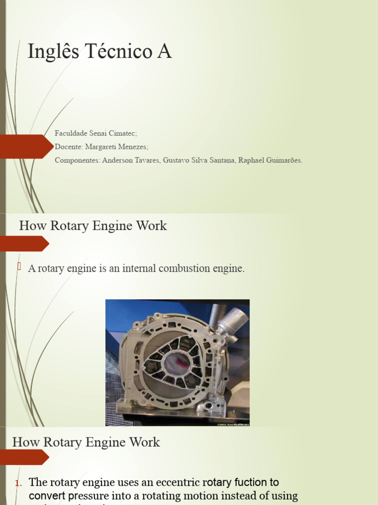 Rotary Engine Basics for Students | PDF