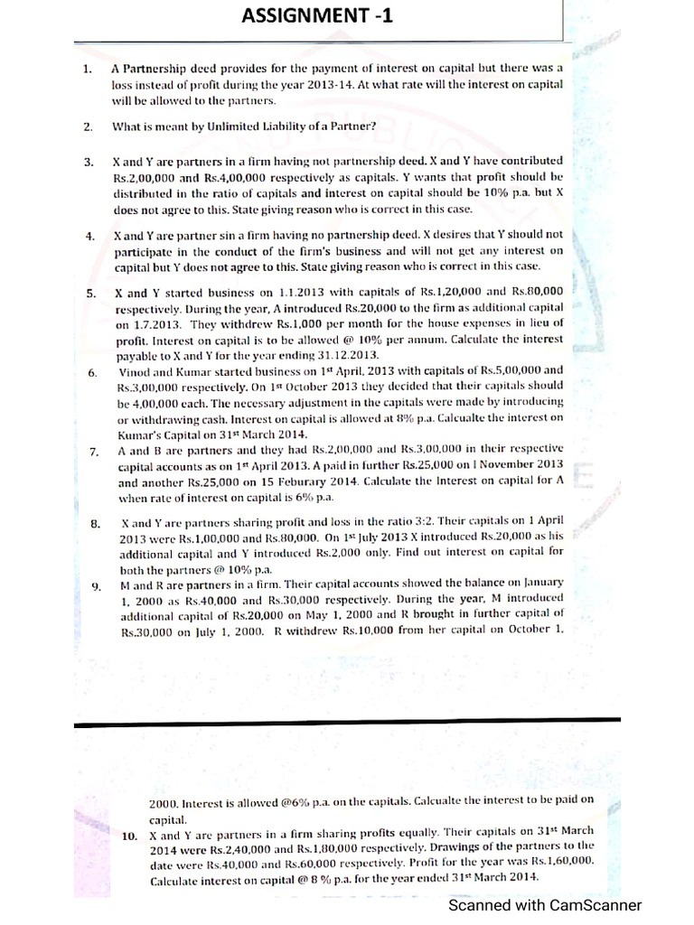 Assignment 3 Class 12 | PDF
