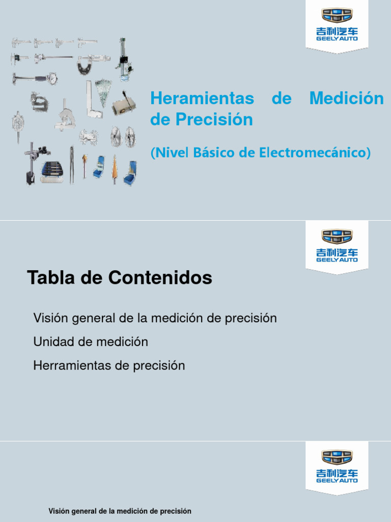 1.2-Herramientas de Medición de Precisión - GMTC-GEELY | PDF ...