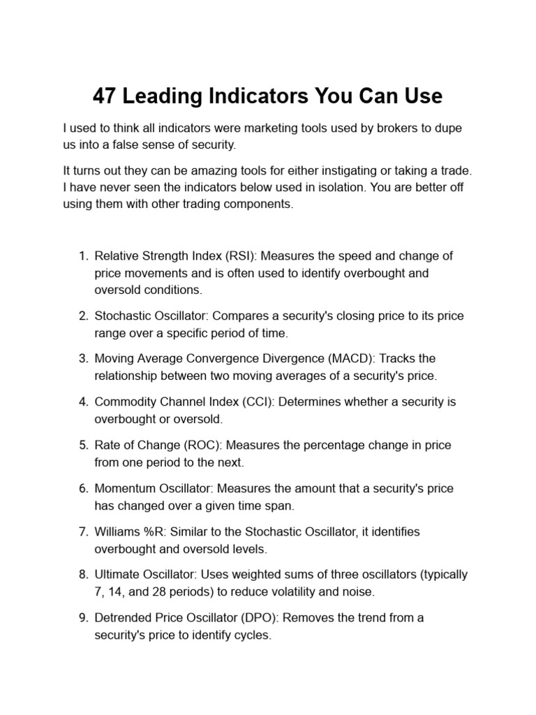 47-leading-indicators-you-can-use-pdf-financial-markets-technical