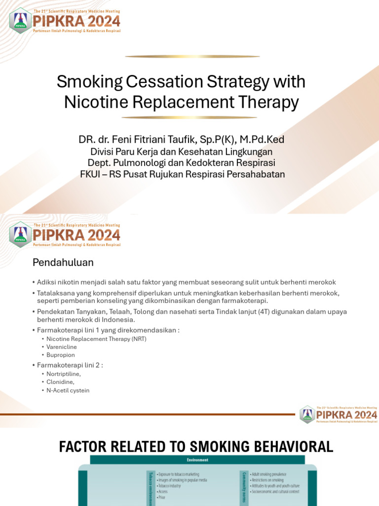 Nicotine Replacement Therapy for Smoking Cessation | PDF | Nicotine ...