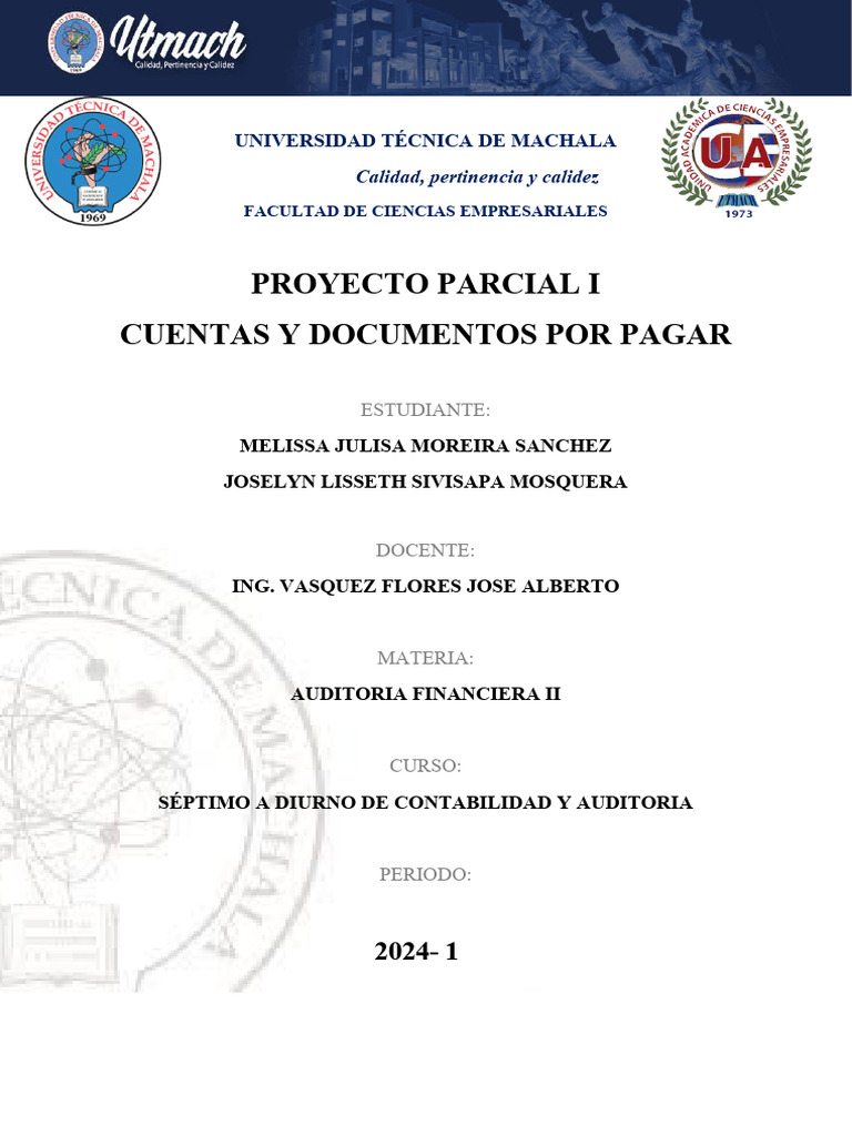 Cuentas y Documentos por Pagar en Auditoría | PDF | Auditoría ...