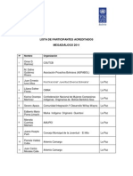 Lista de Participantes Acreditados - Megadiálogo 2011 (Final)