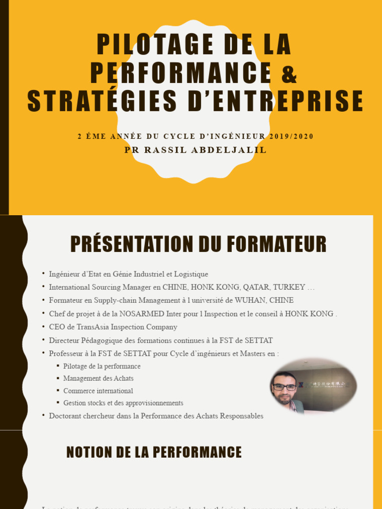 Pilotage de la Performance en Entreprise | PDF | Analyse comparative ...