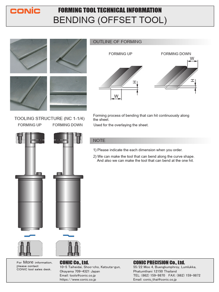 Bending Offset Tool | PDF