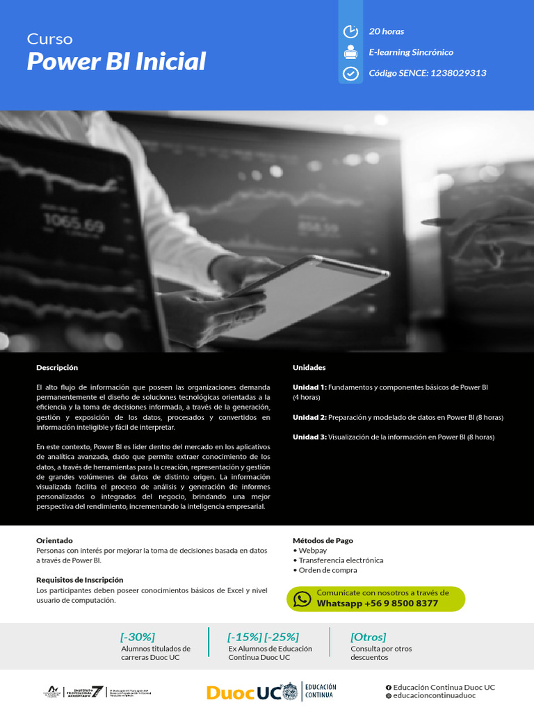 Curso Power BI Inicial en Duoc UC | PDF | Inteligencia de negocios ...