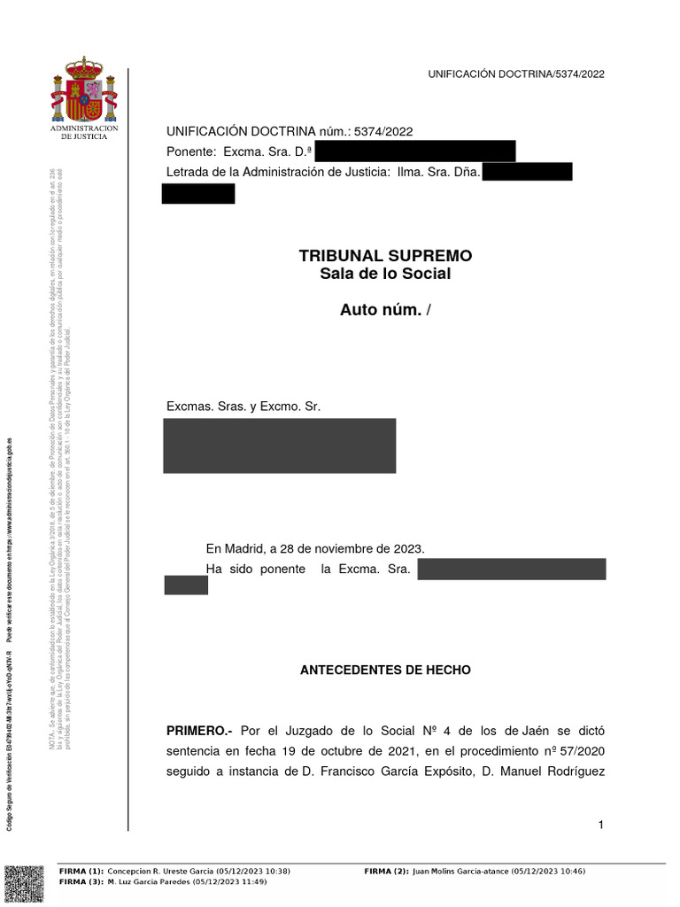 10 SENTENCIA FIRME Auto TS de Inadmision Recur 231211 193849 2 | PDF