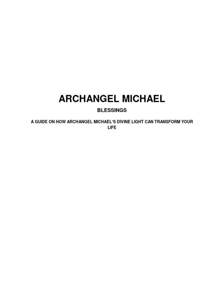 ARCHANGELMICHAEL | Download Free PDF | Michael (Archangel) | Angel