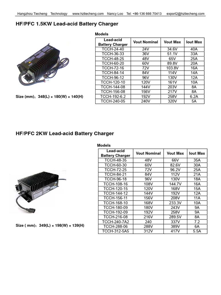 Lead-Acid Battery Charger Overview | PDF | Battery Charger | Power Supply