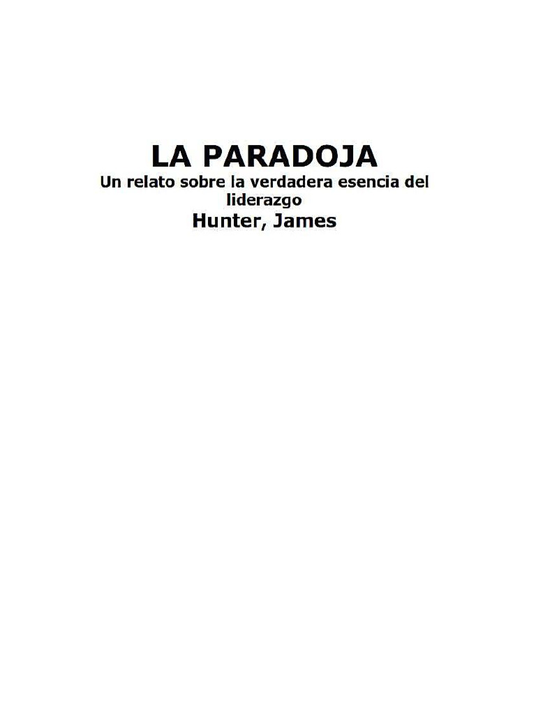 La Paradoja | PDF