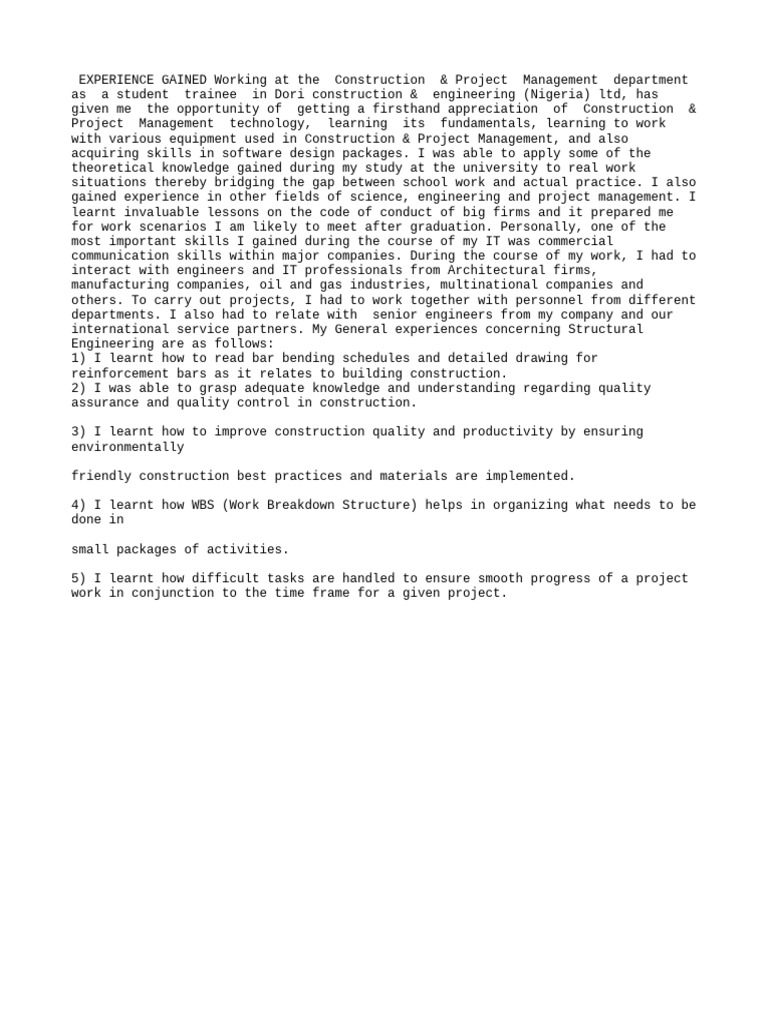 EXPERIENCE | PDF