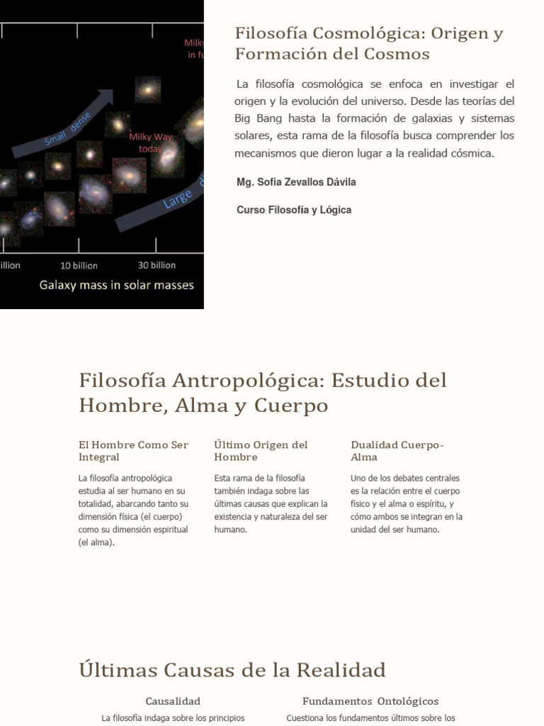 Filosofía: Cosmos, Hombre y Conocimiento | PDF | Conocimiento | Cosmología