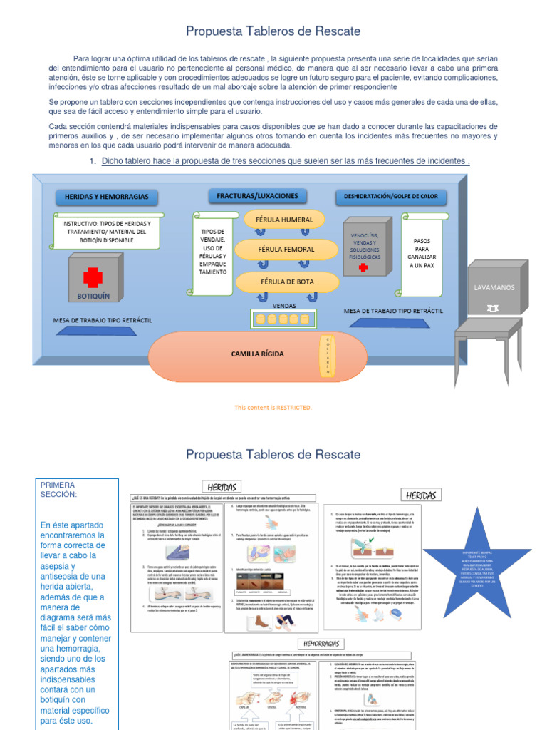 Propuesta de Tableros de Rescate | PDF | Hueso | Medicina