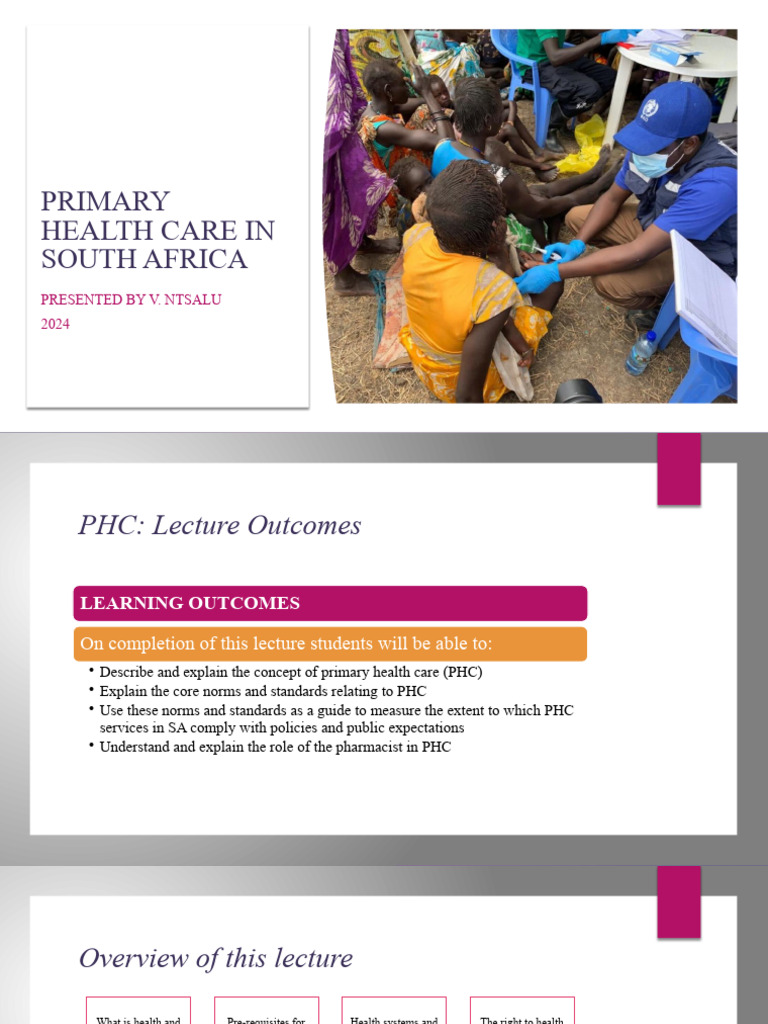 Primary Health Care in South Africa-2024 | PDF | Health Care ...