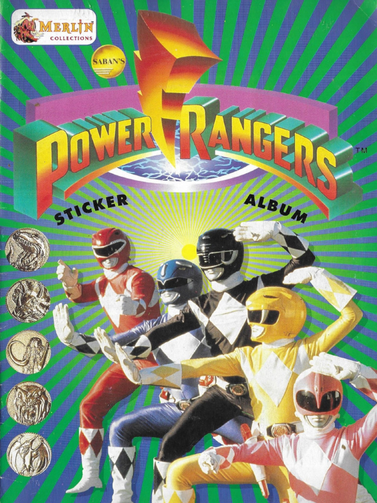 Where to find Merlin Power Rangers stickers to complete a book