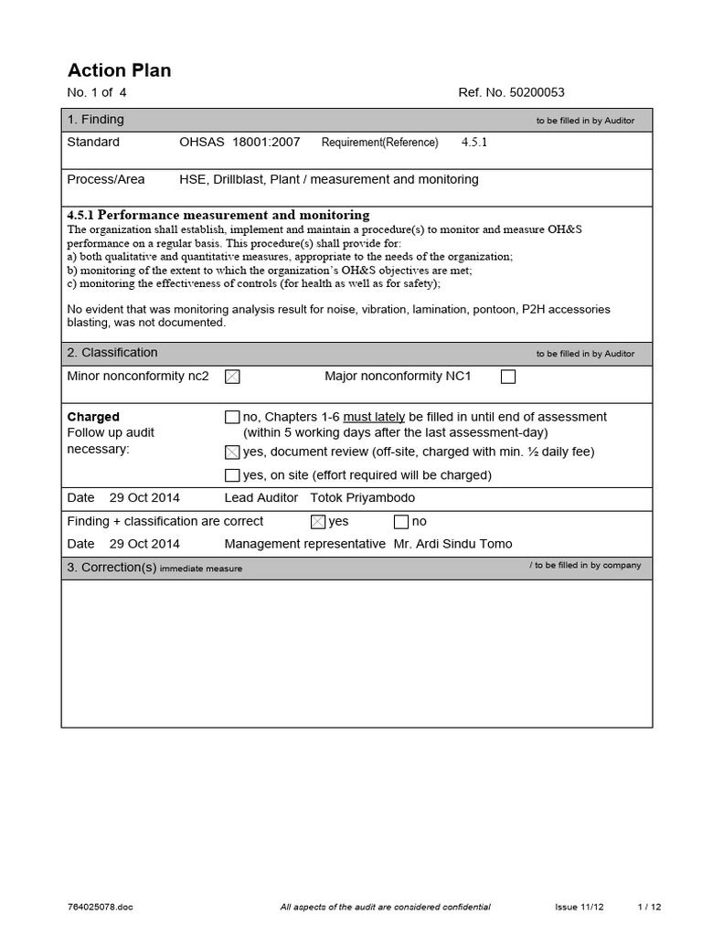 Action Plans PT RBA Lati 1 Lati 2 | PDF | Audit | Business