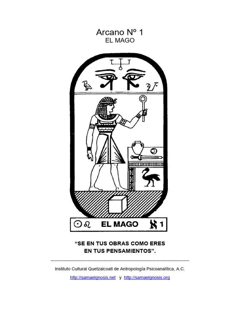 Simbolismo del Arcano I: El Mago | PDF | Horus | Mente