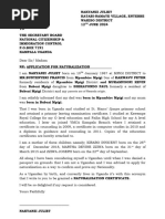 NIRA LC1 Recommendation Letter Template | PDF