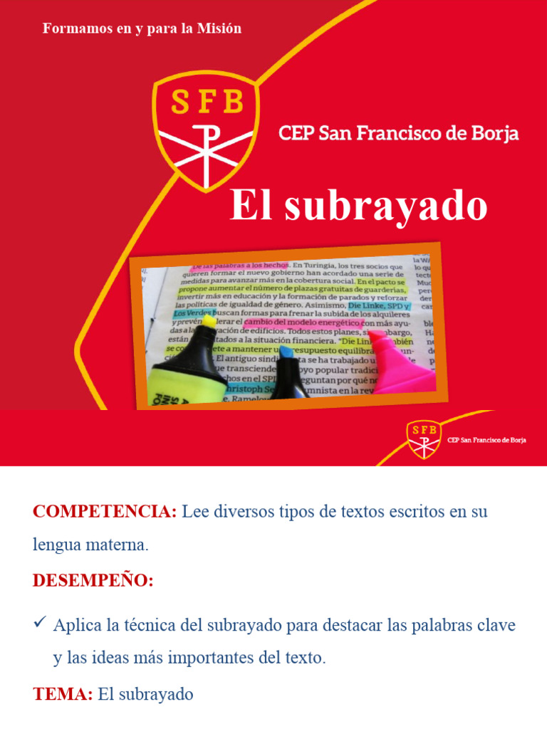 Técnicas de Subrayado Efectivo | PDF