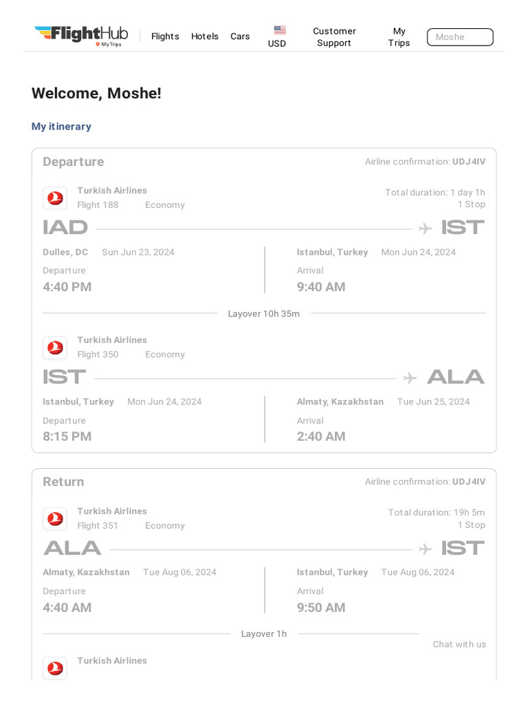 My FlightHub Reservation | PDF | Airlines | Transport