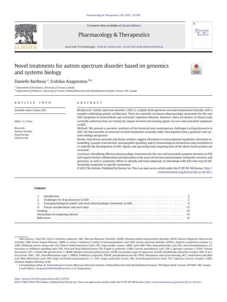 Genomic Innovations in Autism Treatments | PDF | Autism Spectrum ...