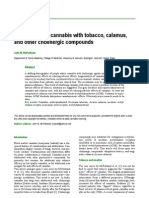 Adulteration of Cannabis With Tobacco, Calamus, and Other Cholinergic Compounds