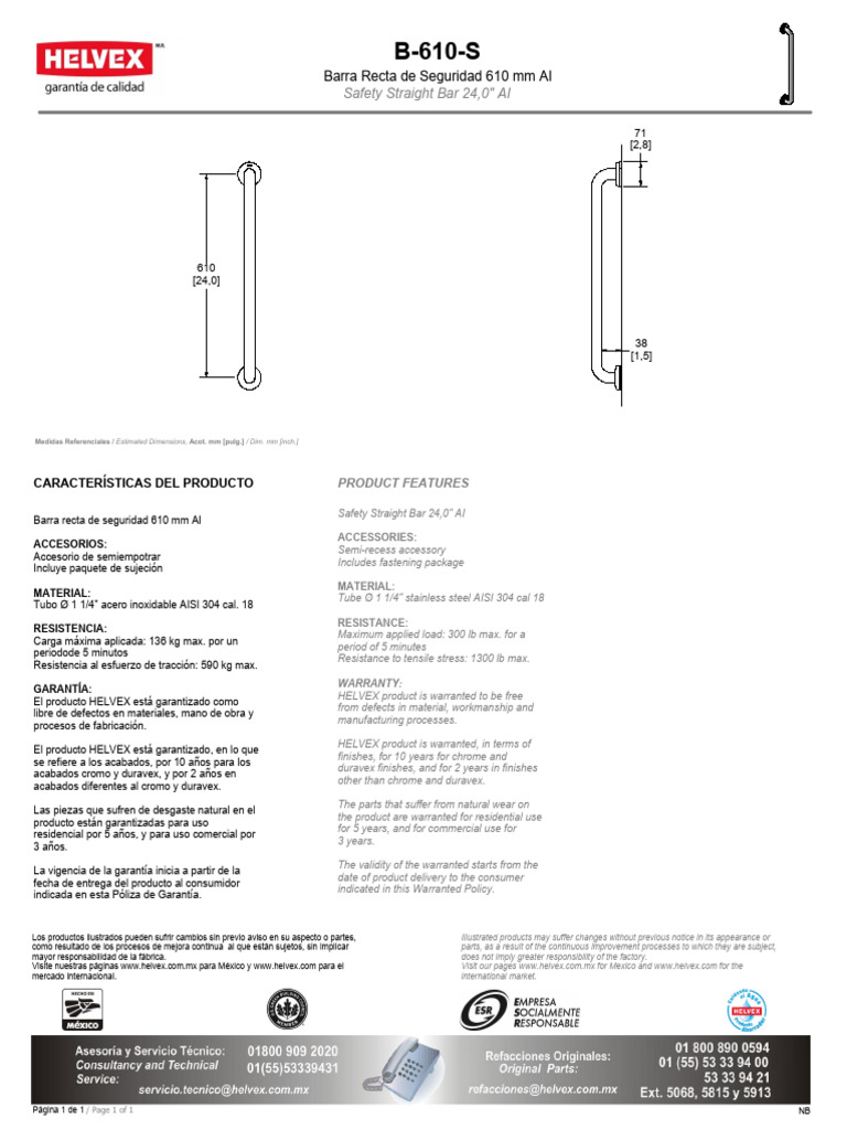 Especificacion B 610 S | PDF | Rieles