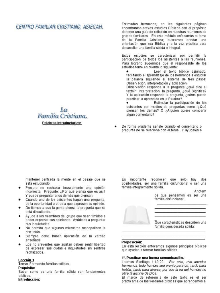 La Familia Cristiana | PDF | Cristo (título) | Amor