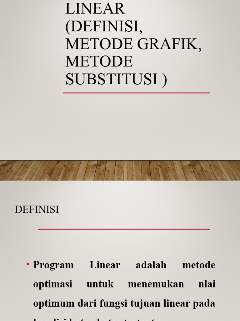 Metode Grafik dalam Pemrograman Linear | PDF