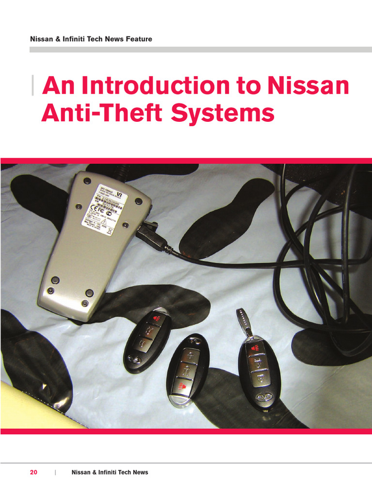 An Introduction To Nissan Anti Theft Systems PDF Radio Frequency Identification Nissan