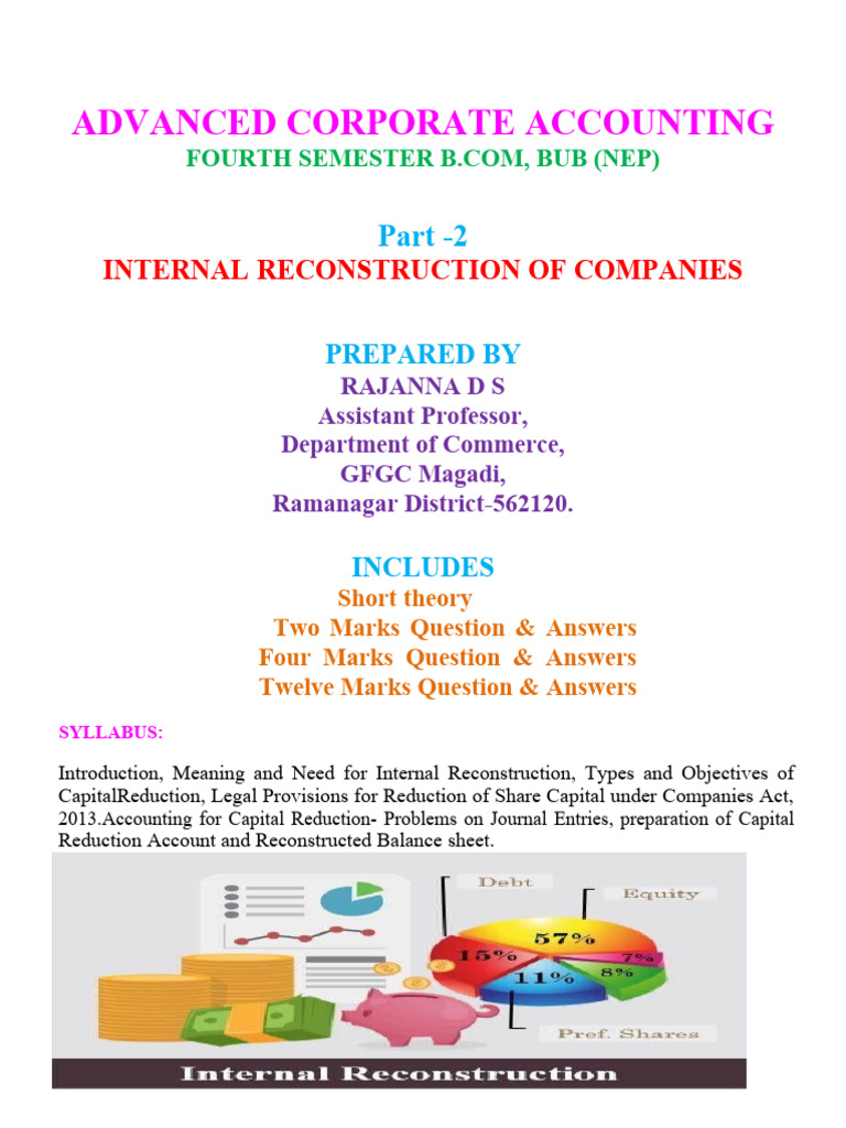 ADVANCED CORPORATE ACCOUNTING | PDF | Debits And Credits | Equity (Finance)