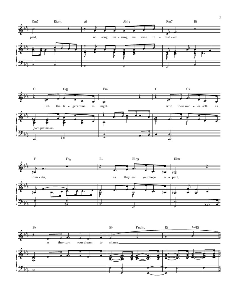 I Dreame A Dream - Piano Sheet - P3 | PDF
