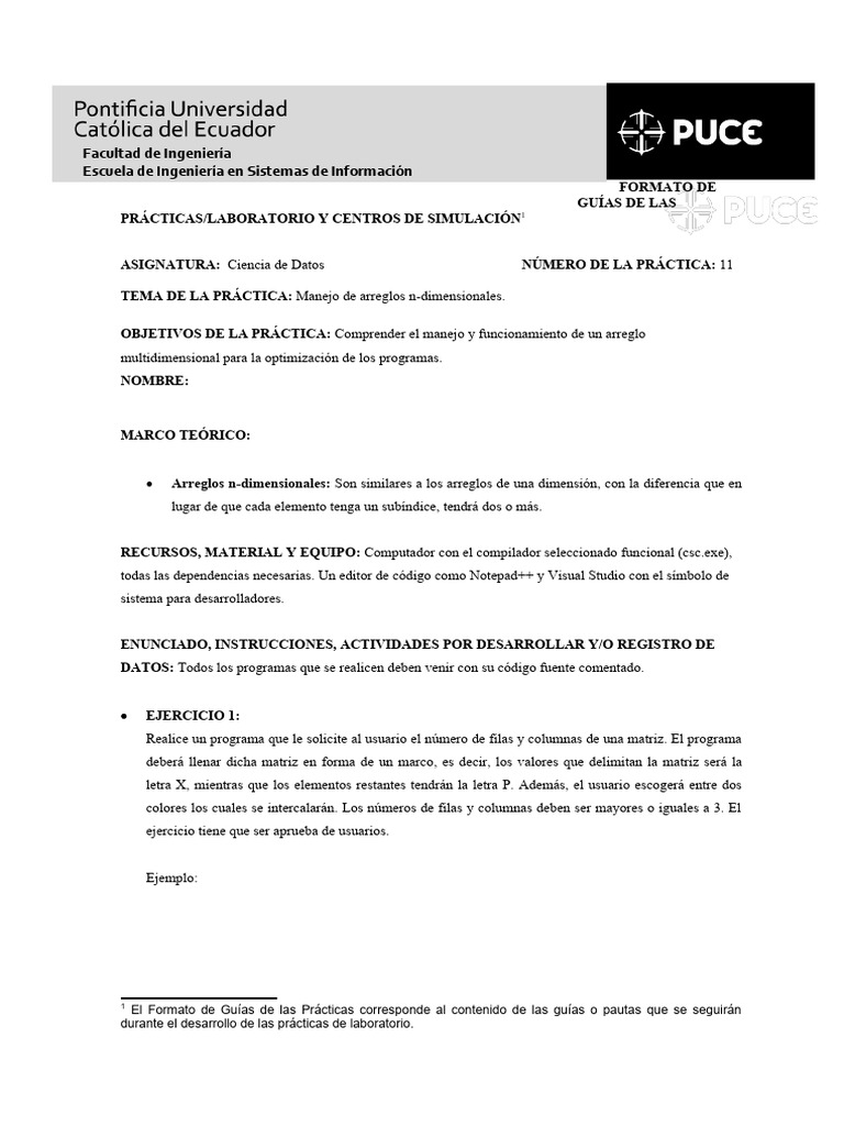 Práctica Nro11 ProgEstruct JA | PDF | Programa de computadora ...