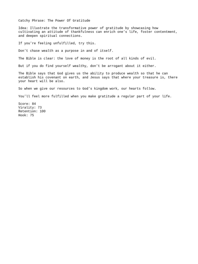 The Power of Gratitude | PDF | Lifestyle