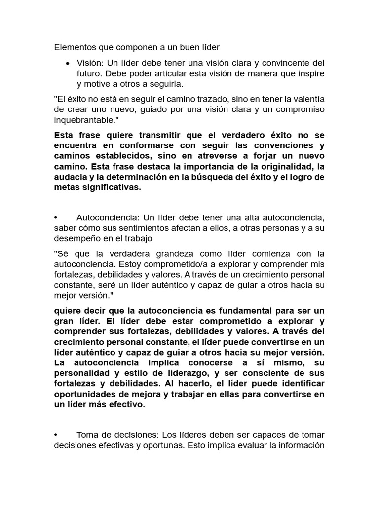 Claves para un Liderazgo Efectivo | PDF | Liderazgo | Creatividad