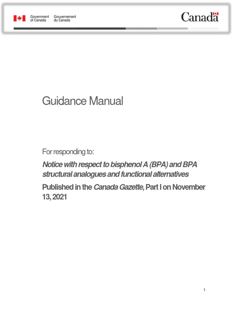 BPA SAFA - Guidance Manual | PDF | Flooring | Chemical Substances