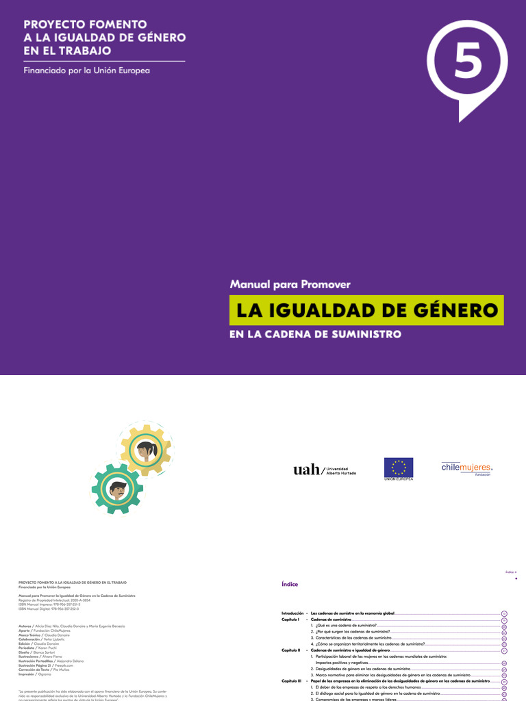 Manual Igualdad de Genero en La Cadena de Suministro | PDF | Estudios ...