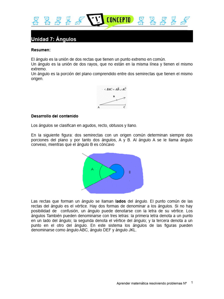 Angulos Descargar Gratis Pdf ángulo Matemáticas